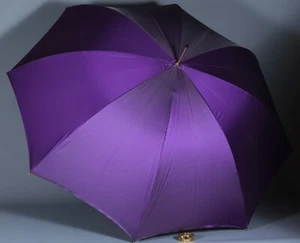 PASOTTI LILA/KALEIDOSKOP Doppeltuch Polyester Lucite Griff Regenschirm Italien - Bild 1 von 5