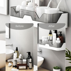 Kitchen Cosmetic Rack Home Organizer Bathroom Shelf Shower Shelves Wall Mount