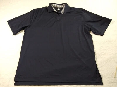 Camisa polo de golf FJ Foot Joy para hombre XL azul marino parche "Manito" Spokane nueva sin etiquetas Foto 1 de 4