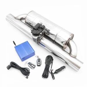 RM Motors Universal Exhaust Muffler Silencer Racing Resonator 2.5 electric valve - Bild 1 von 1