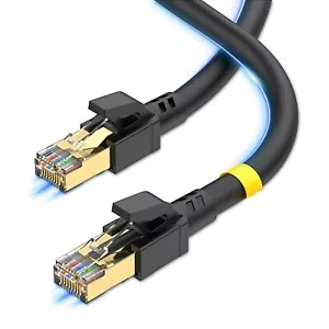 Cable Ethernet CAT 8 7 cable de conexión LAN de ultra alta velocidad 6 pies 25 ft 33 ft 50 ft - Imagen 1 de 2