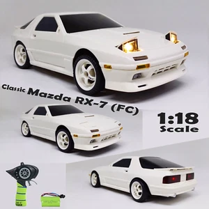 RC Drift Car Gyro Full Proportional Flip Light RWD Remote Control Mazda RX7 FC - Picture 1 of 23