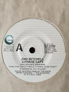 Joni Mitchell "Chinese Cafe" 1982 GEFFEN Oz 7" PROMO 45rpm - Picture 1 of 2