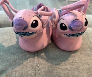 NWT New Disney Stitch Purple Girls Slippers Shoe Sz 7 8 Toddler Boys - Picture 1 of 5