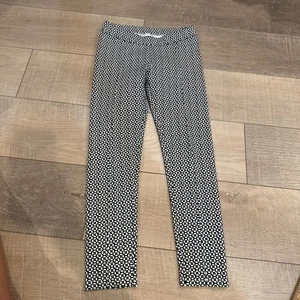 JANIE AND JACK GIRLS BLACK AND WHITE PULL ON PANTS LEGGINGS SIZE 7 - Picture 1 of 8