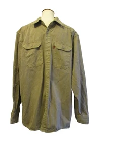 Levis Hemd Herren Large Khaki Two Horse Brand Workwear Knopfleiste Baumwolle - Bild 1 von 24