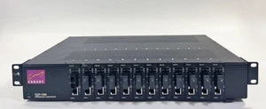 Canary CCM-1200 Rackmount Converter w/ (12) CCM-1241-SM 100Mbps Transceiver - Picture 1 of 5