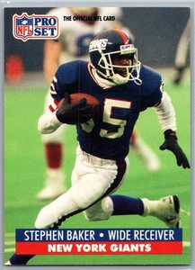 Juego profesional 1991 #55 Stephen Baker New York Giants - Imagen 1 de 2