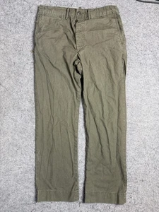 RRL Ralph Lauren Chino Pants Mens 32x32 Olive Green Military Field Cloth Utility - Picture 1 of 16