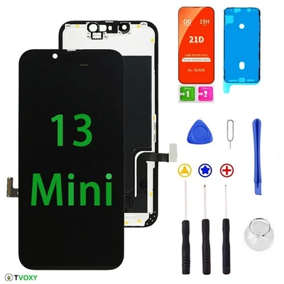 For iPhone 13 Mini Replacement Screen LCD OLED Digitizer + Tool Kit - Image 1 of 4