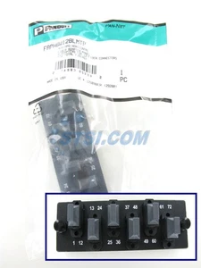 Panel adaptador de fibra horizontal Panduit FAPH6W12BLMTP 72 fibras, MTP/MPO ~STSI - Imagen 1 de 7