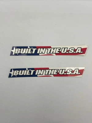 GT 1990's BUILT IN THE USA DECALS - OLD SCHOOL BMX STICKER (2 pcs) - Image 1 of 3