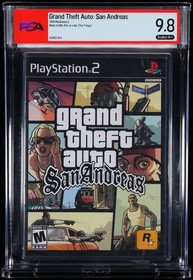 Grand Theft Auto San Andreas PS2 Sealed Graded PSA 9.8