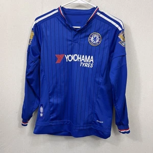 Chelsea FC Jersey Mens Large Premier League Soccer Hazard 10 Adidas Football Shi - Picture 1 of 7