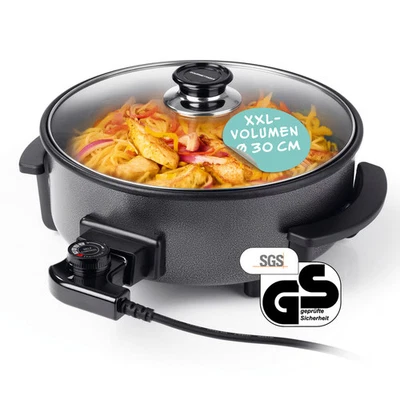 GOURMETmaxx Partypfanne elektrisch Multipfanne Pizzapfanne Elektropfanne 30cm - Bild 1 von 4