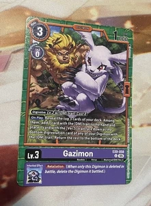 Gazimon EX9-058 U Extra Booster Verusu Monsters Digimon TCG CASI NUEVO - Imagen 1 de 1