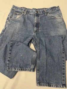 Wrangler Regular Fit Jeans Herren gerades Bein Baumwolle Denim Barn Workwear 36X32 - Bild 1 von 9