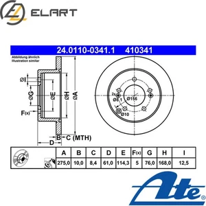 2x BRAKE DISC 24.0110-0341.1 FOR KIA CARENS/III/MPV D4FB 1.6L D4EAG4KA 2.0L - Picture 1 of 9