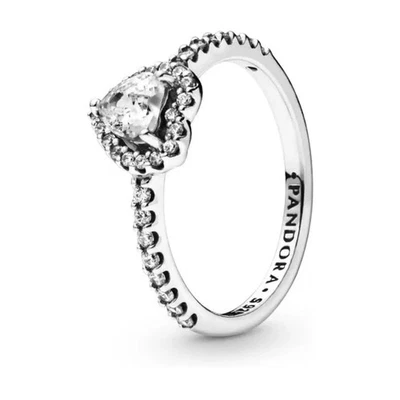 Pandora Elevated heart ring. Size 8 - image 1 of 4