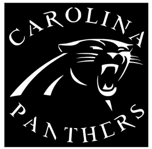 Plantilla de plástico reutilizable Carolina Panthers NFL *MÚLTIPLES TAMAÑOS* - Imagen 1 de 1