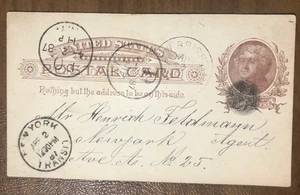 United States  UX8 Jefferson Post Card Used - Picture 1 of 3