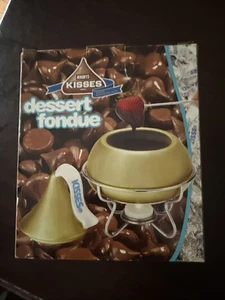 Hershey's Kisses Keramik Dessertfondue mit Fonduegabeln & Kerze Brandneu Gold - Bild 1 von 14