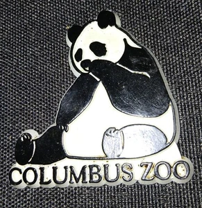 Vintage Columbus Zoo Panda Bär Kühlschrankmagnet 2 Zoll Gummi - Bild 1 von 2