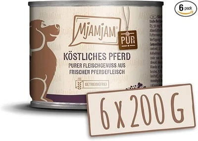 MjAMjAM Premium Nassfutter für Hunde, purer Fleischgenuss, köstliches Pferd pur - Bild 1 von 2