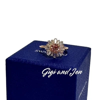 Anillo Swarovski Sunshine Sol, Rosa, Chapado en Oro Rosa 50/5 Foto 1 de 4