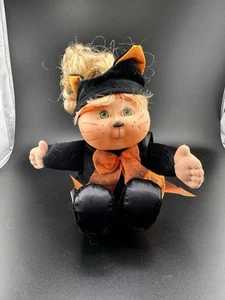 2000 Cabbage Patch Bambini Gatto Nero Peluche Bambola 10" Halloween Vintage HTF Raro - Foto 1 di 23