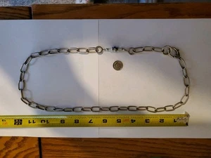 Ovale Kette Halskette mit Glasperlen  - Bild 1 von 4