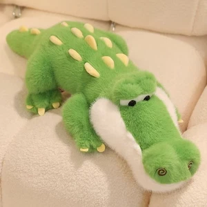 Cute Cartoon Lying Crocodile Plush - Bedtime Pillow, Ideal Birthday Gift for All - Picture 1 of 5