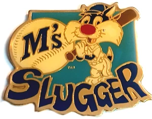 Brewers Pins 1992 RARE CUTE Milwaukee Brewers Pin Licensed Sylvester Slugger Pin - Picture 1 of 3