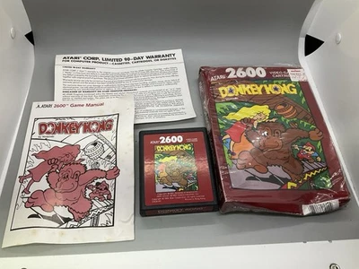 Donkey Kong Atari 2600/7800 Game complete in box CX26143 nice - Image 1 of 4