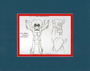 Scooby Doo WITCH DOCTOR MODEL SHEET PRINT PROFESSIONALLY MATTED Hanna Barbera - Picture 1 of 1