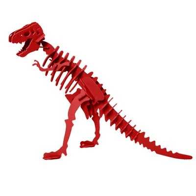 Boneyard Pets Tyrannosaurus Rex 3D Dinosaur Puzzle, Red, TRex, T-Rex - Image 1 of 3