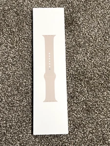 Bracelet sport Apple d'origine pour Watch Series 9/8/7/SE - Starlight, M/L (41 mm) - Photo 1 sur 8