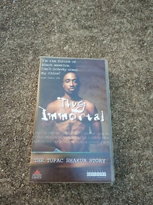 Thug Immortal: The Tupac Shakur Story (VHS, 1997) RARE BRITISH RELEASE COPY - Image 1 of 4