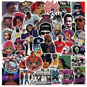 50 Stück East West Coast Rap Graffiti Aufkleber Cool Pop Usa Up Leben Kunst Sticker - Bild 1 von 7