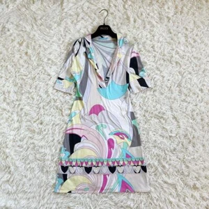 Emilio Pucci Pucci pattern cotton dress rare size 38 - Picture 1 of 10