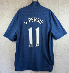 MAGLIA ARSENAL VINTAGE uomo taglia XXL Nike FITDry Persie 11 FLY EMIRATES blu - Foto 1 di 8