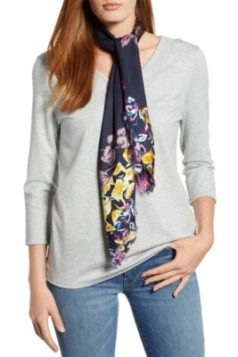 Bufanda halógena de sarga de seda con estampado floral - IMPRESIÓN AMARILLA MIRIAM Foto 1 de 4