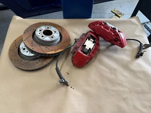 2015-2023 Ford Mustang GT 5.0L Front Brakes Calipers Rotors 32k miles - Picture 1 of 13