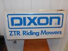 Vintage Dixon ZTR Riding Mowers Embossed Metal Sign