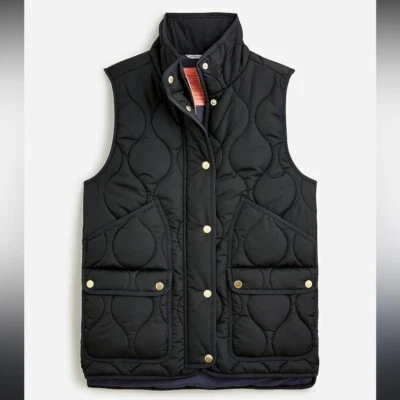 NUEVO J. Crew Signature Puffer Primaloft botones dorados clásico atemporal mujer XXS Foto 1 de 4