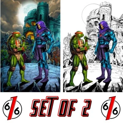 🔥🐢 TURTLES OF GRAYSKULL 1 RAYMOND GAY EMINEM NYCC Virgin Variant Set LTD 500