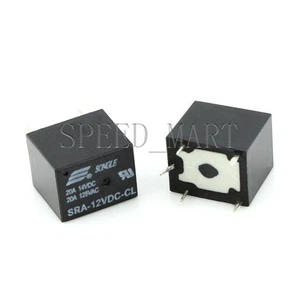 2 pz relè di alimentazione uso generale SRA-12VDC-CL DC 12 V 20 A PCB 5 pin SPDT - Foto 1 di 1