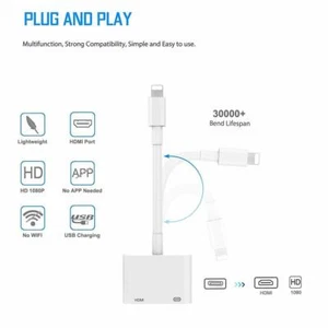 1080P HDMI Sync Screen AV Converter for iPhone,iPad,iPod on HDTV/Projector/Monit - Picture 1 of 5