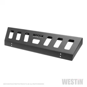 Westin 18-19 for Jeep Wrangler JL Front Bumper Skid Plate - Textured Black - Picture 1 of 12