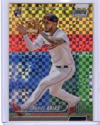 2022 Topps Stadium Club Chrome - Updates Gabriel Arias #339 X-Fractor (RC) - Image 1 of 2